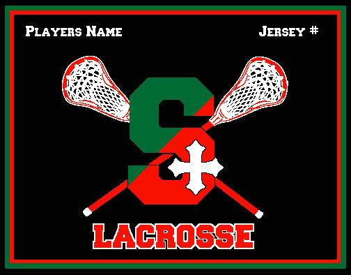 SSSA Lacrosse Blanket 60 x 50  Customized Name & Number