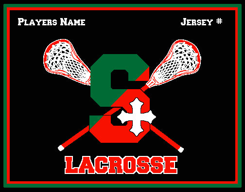 SSSA Lacrosse Blanket 60 x 50 Customized Name & Number