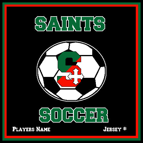 SSSA Women's Soccer Blanket 50 x 60 Customized Name & Number