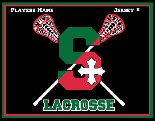 SSSA Women's Lacrosse Blanket 60 x 50 Customized Name & Number