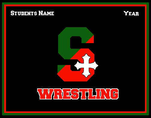 SSSA Wrestling Blanket Customized Name & Year 60 x 50