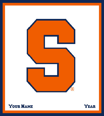 Syracuse Natural Customized with your Name and Year 50 x 60