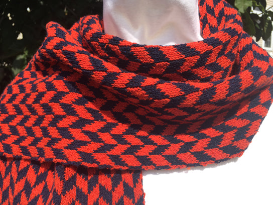 UVA Colors Chevron Scarf 9 x 60