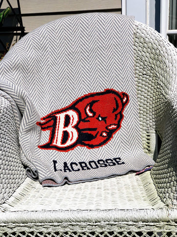 Bucknell Lacrosse Herringbone Lacrosse 60 x 50