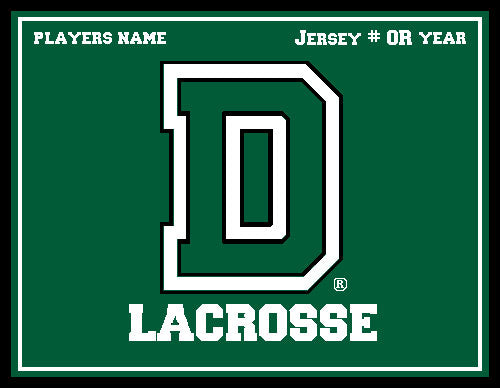 Dartmouth Women's Lacrosse Customized with Name & Number OR Year