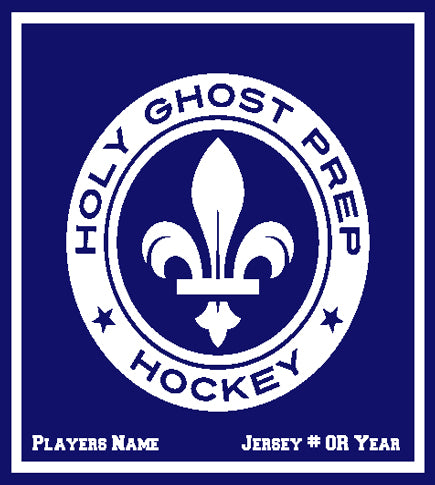 Holy Ghost Any SPORT / CLUB 50 x 60 Customized with Sport, Name and year