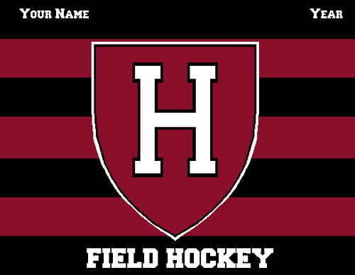 Custom Harvard FH Striped 60 x 50 Name and Number