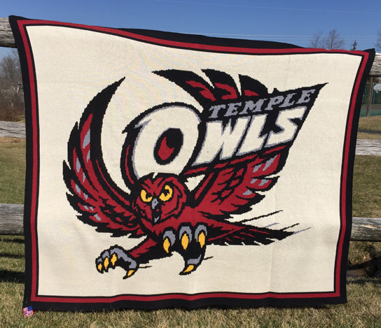 Temple OWL Tailgate, Dorm Room Blanket  - Limited Avaialbility