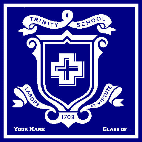 Trinity School Navy Base Seal Blanket Customized with Name & Year
