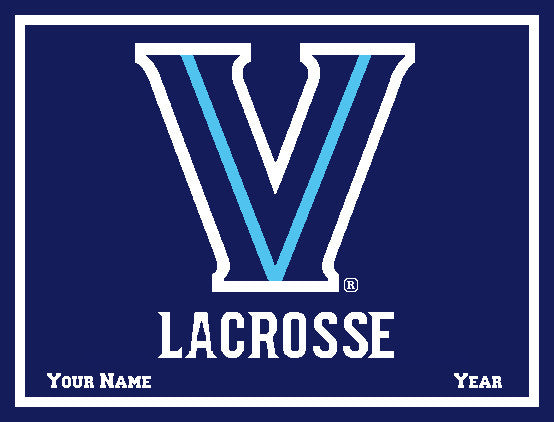 Villanova NAVY Base Women's Lacrosse Customized with Name & Year
