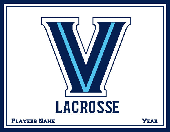 Villanova Women's Lacrosse Natural Base Customized with Name & Year
