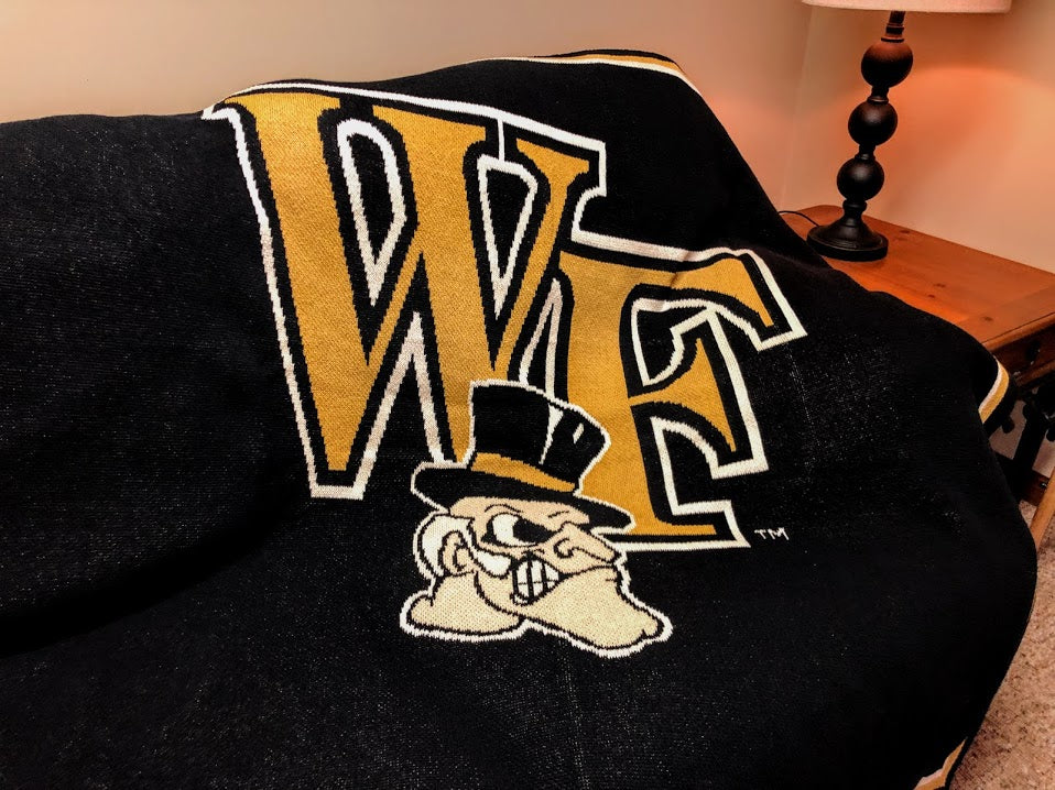 Wake Forest Demon Deacon Black Base 60 x 50