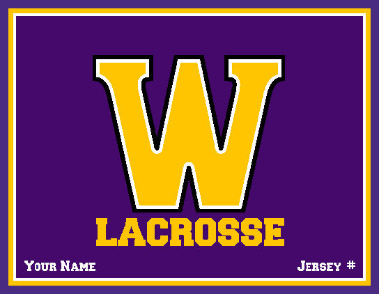 Williams College Solid Men's Lax Name & Number