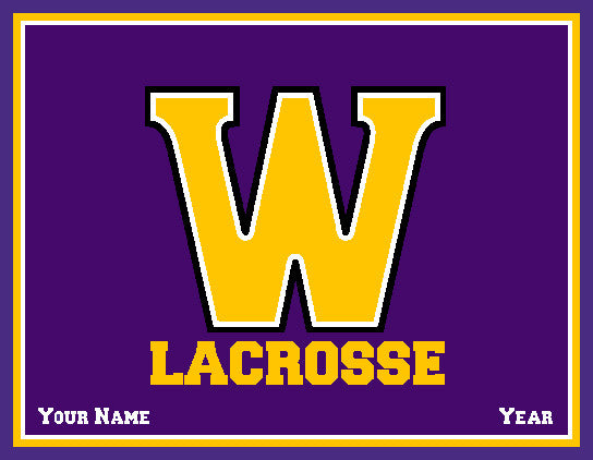 Williams College Solid Men's Lax Name & Year