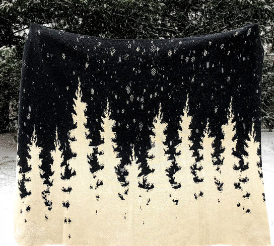 Winter Trees Blanket 60 x 50