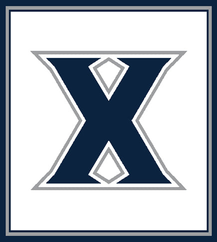 Xavier Natural Base "X" Logo Dorm, Home, Tailgate blanket
