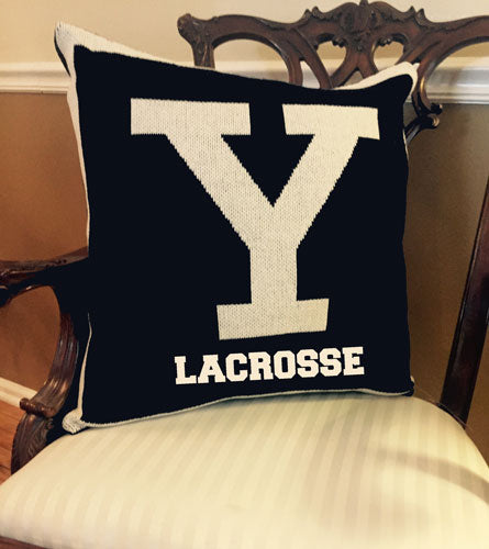 Yale Y Lacrosse Pillow 20 x 20