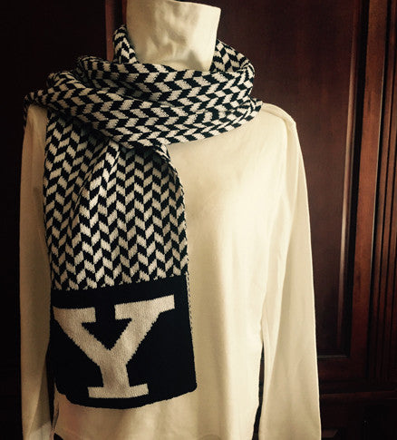 Yale Mini-Chevron Scarf 9 x 60
