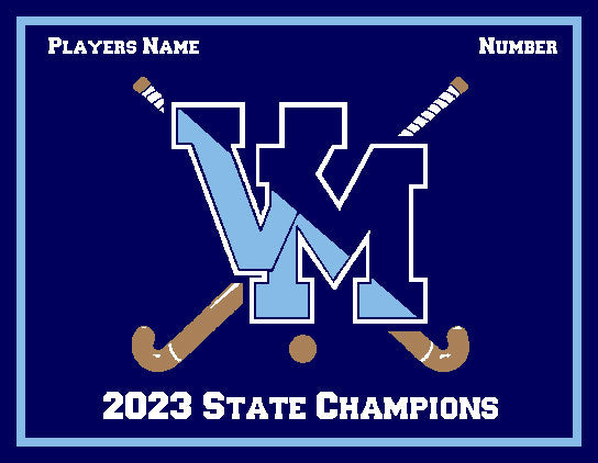 Villa Maria Academy 2023 State Champions Field Hockey customized with your Name and Number