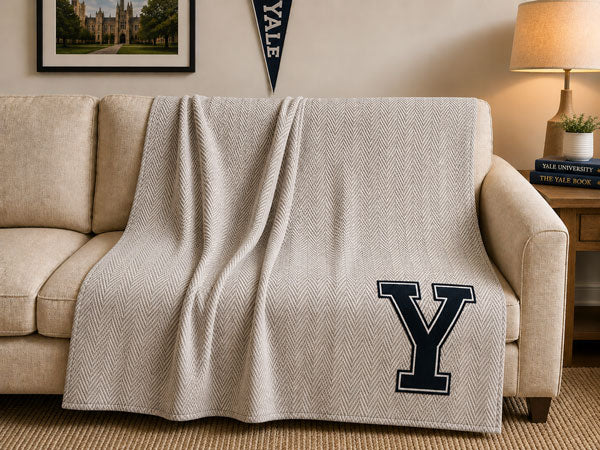Yale Herringbone Heritage Blanket™