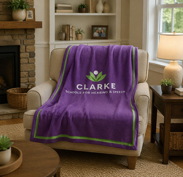 Clarke School for the Hearing Purple base