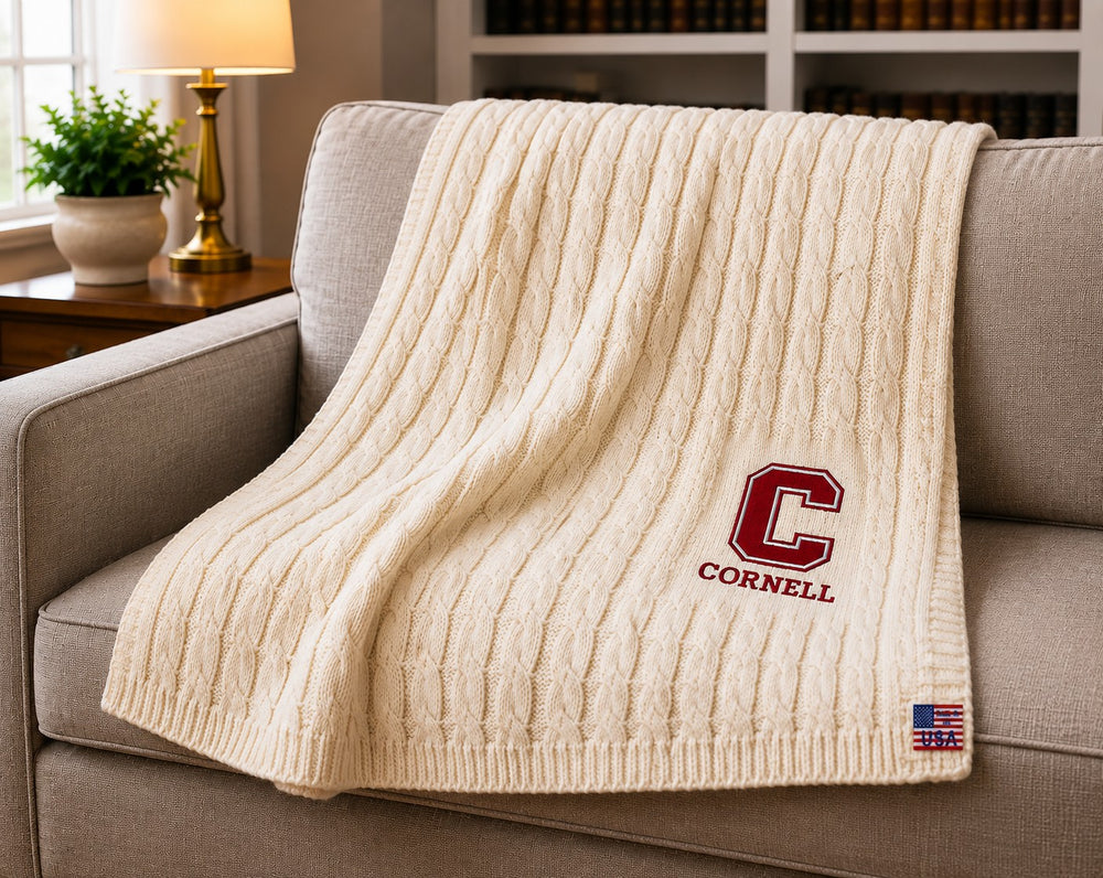 Cornell Heritage Cable Blanket™