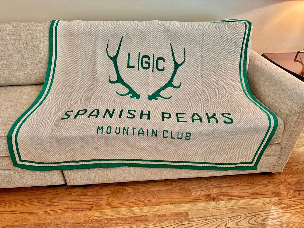 Spanish Peaks Ladies Camp Flax /White/ Kelly Herringbone