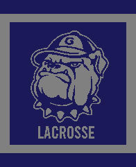 Georgetown Bulldog Lacrosse Pillow 20 x 20