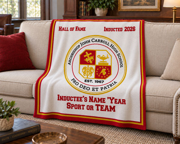 Archbishop John Carroll Hall of Fame Inductee Blanket