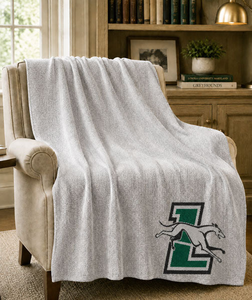 Loyola Greyhound Herringbone Blanket™ - PENDING