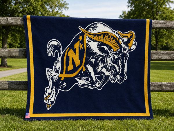 Naval Academy Bill the Goat Heritage Blanket™