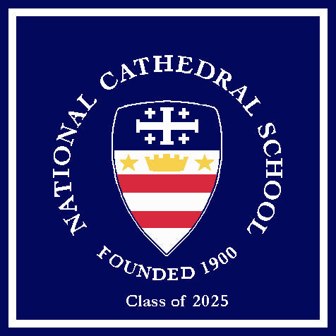 National Cathedral School Seal  Class of 2025  50 x 60