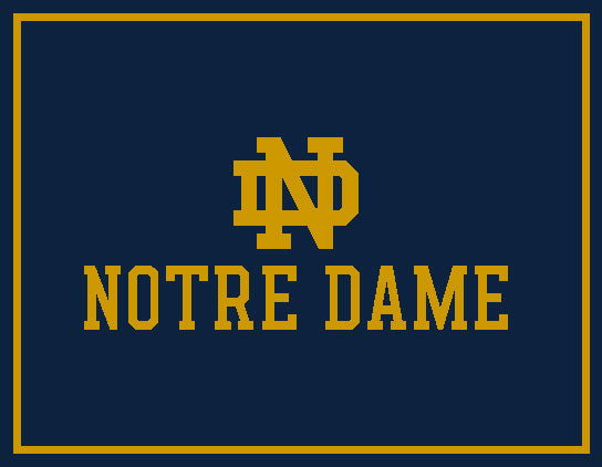 ND MONOGRAM LOCK-UP MARK Blanket - 2 different colorways