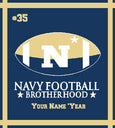 Navy Football Brotherhood Signature Blanket