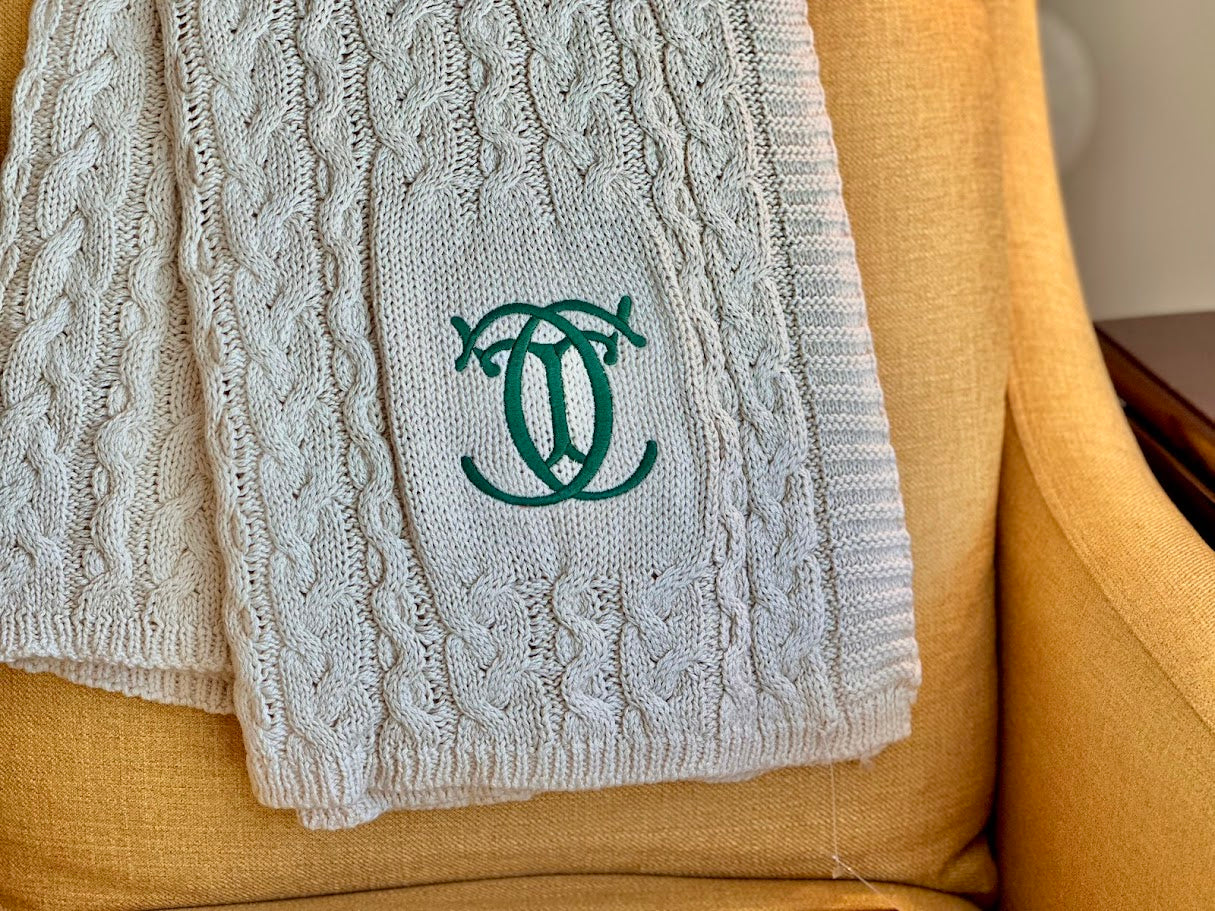 The Country Club NATURAL Chunky Cable - TCC Logo