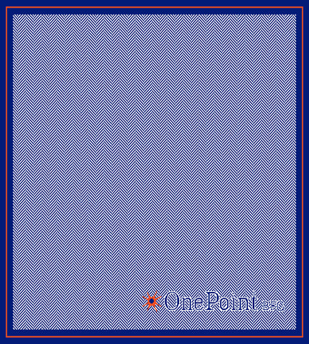 One Pointe NAVY Herringbone