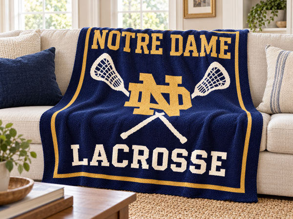 The Notre Dame Lacrosse Heritage Blanket