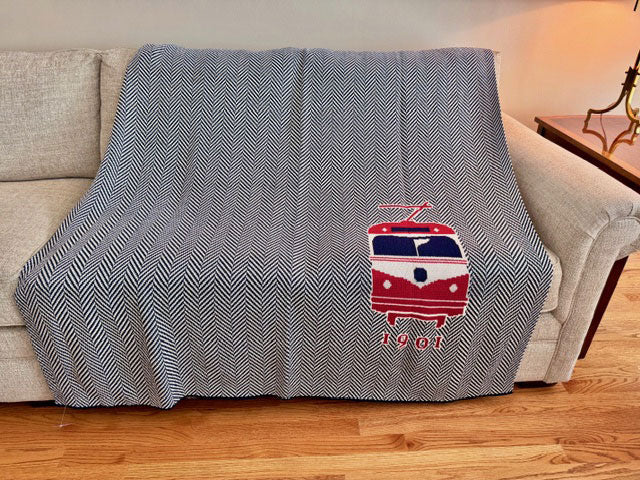 Llanerach NAVY Trolley Herringbone