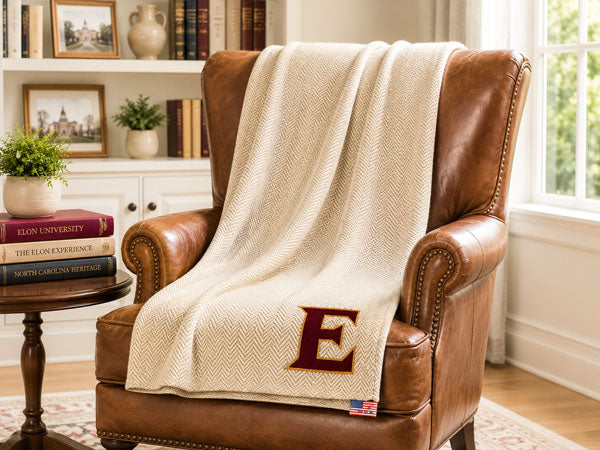 The Elon Heritage Herringbone Blanket™