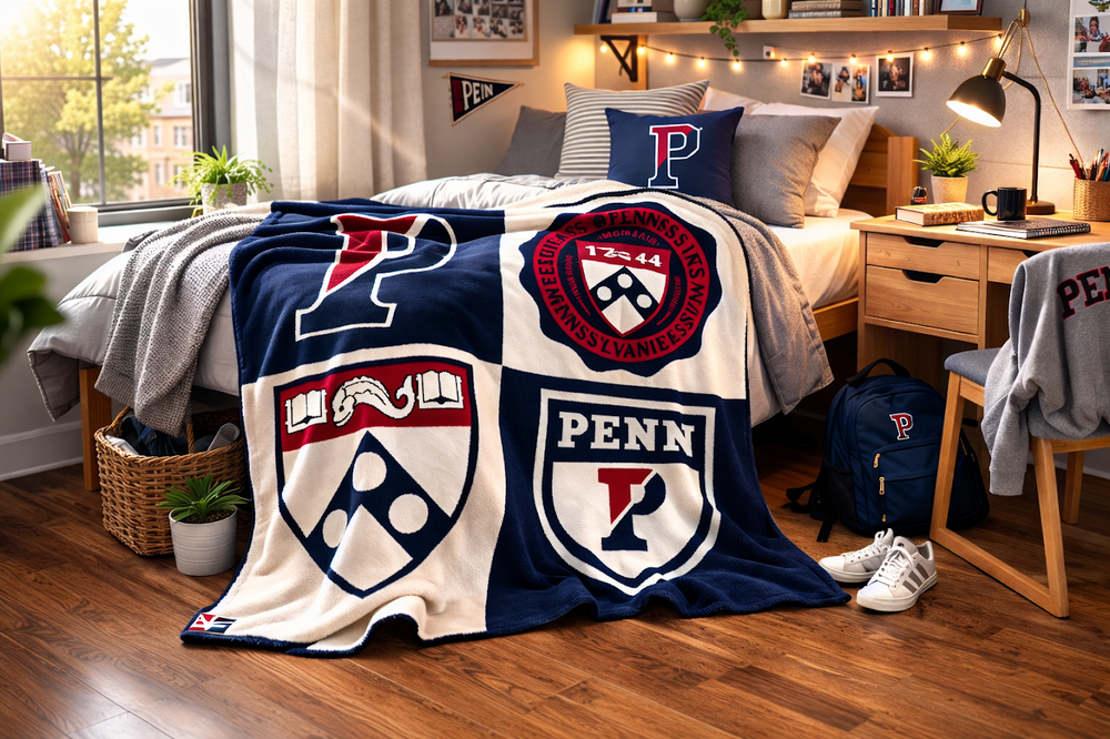 University of Pennsylvania Heritage Quadrant Blanket