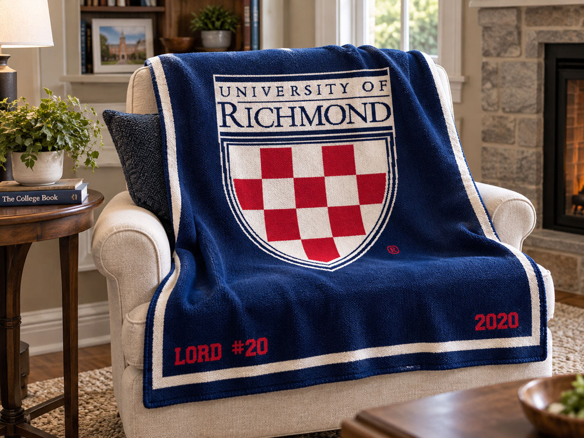 Personalized University of Richmond college blanket