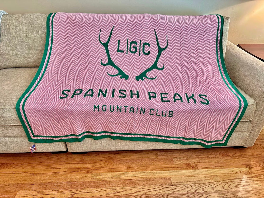 Spanish Peaks Ladies Camp Pink /White/ Kelly Herringbone