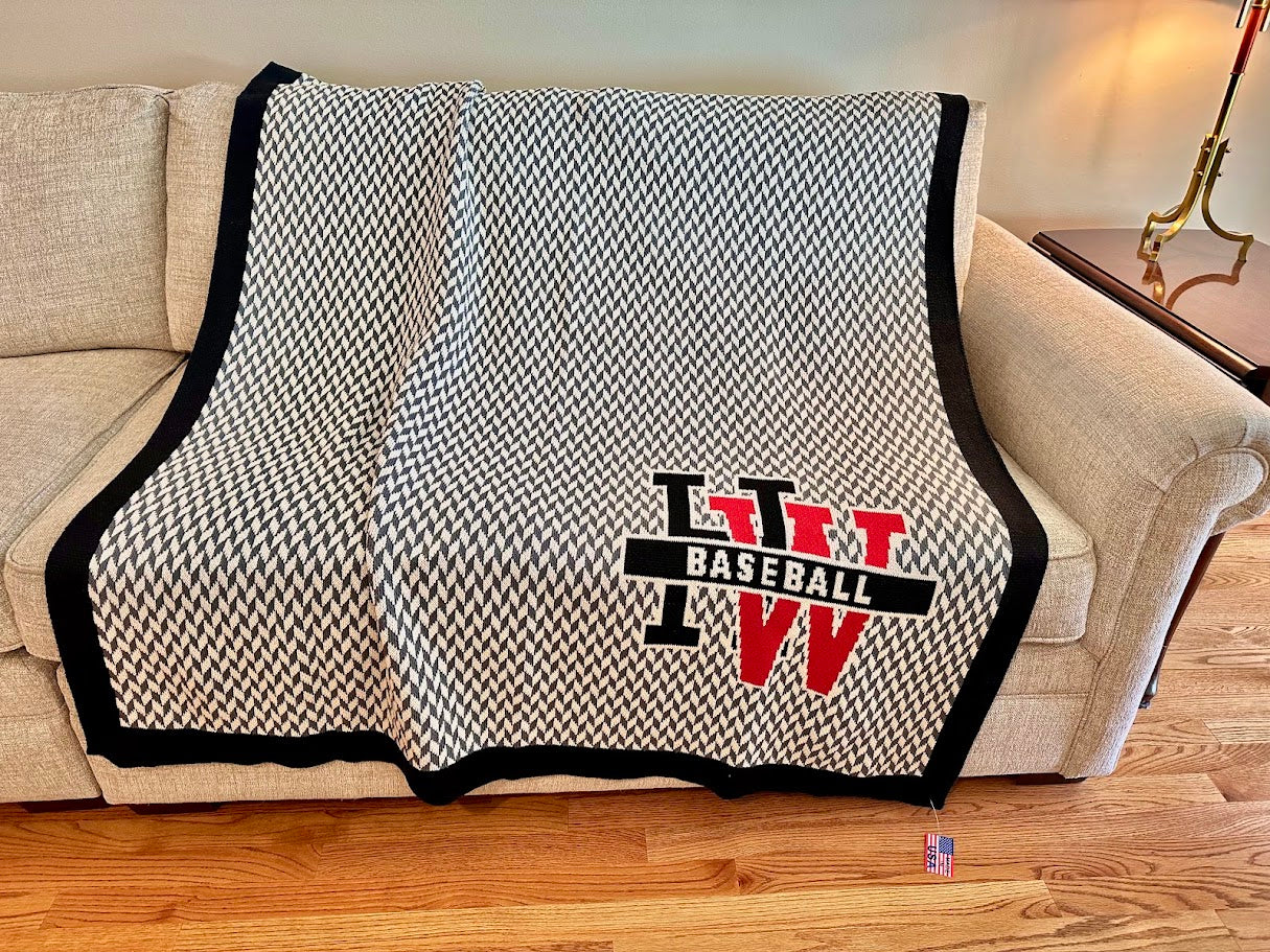 Harvard Westlake Mini-Chevron Baseball Solid Border