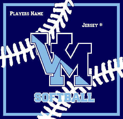 Villa Maria Academy Softball Customized with your Name and Number