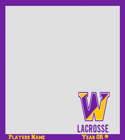 Williams College Herringbone Men's Lax Name & Number