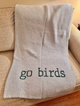 go birds Herringbone  Blanket  50 x 60