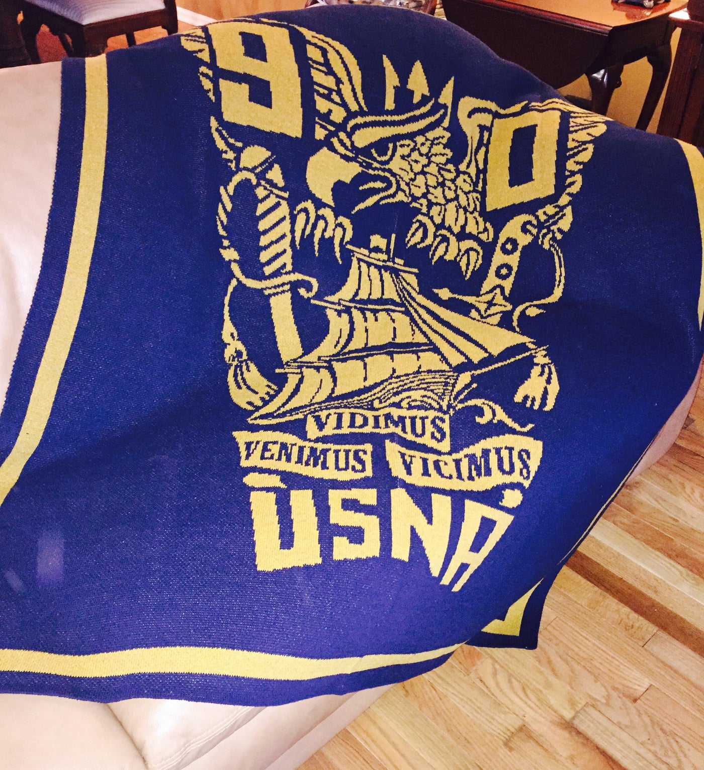US Naval Academy Class of 1990 Seal Blanket