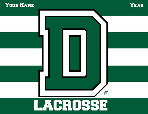 Dartmouth Striped Women's Lax Name & Number