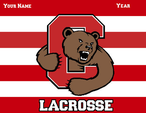 Cornell Striped Women's Lax Name & Year