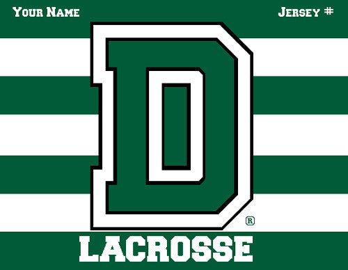 Dartmouth Striped Lax Name & Number